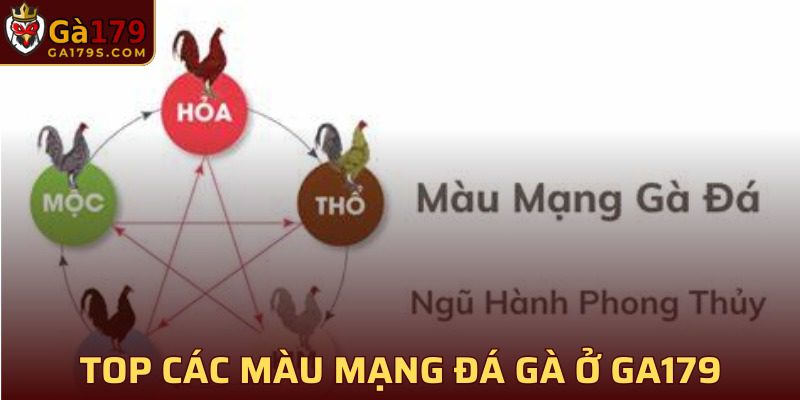 Điểm danh các màu mạng đá gà được biết đến nhiều nhất